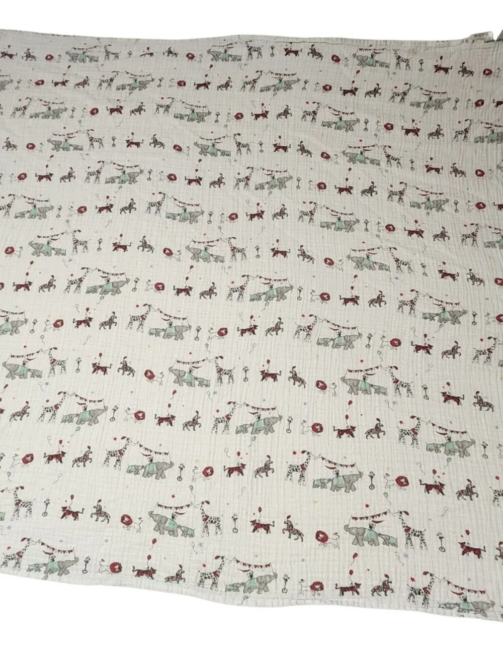 Aden + Anais Zoo Circus Animals Muslin Swaddle Baby Recieving Blanket